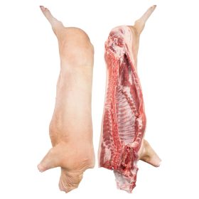 Bőrös félsertés fej nélkül, lábbal, farokkal
